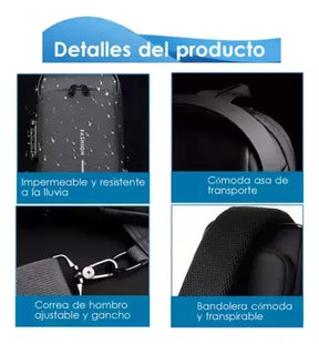 Mochila Antirrobo Oxford Brown