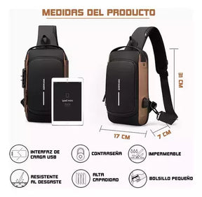 Mochila Antirrobo Oxford Brown